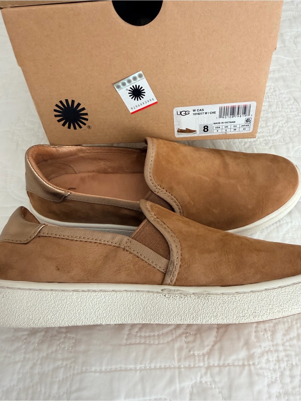 UGG Women’s Slip-On Loafers in Chestnut Brown